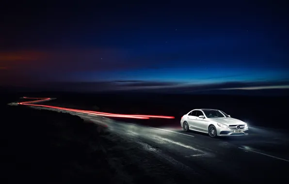 Картинка Mercedes, мерседес, AMG, амг, UK-spec, 2015, W205, C 63 S