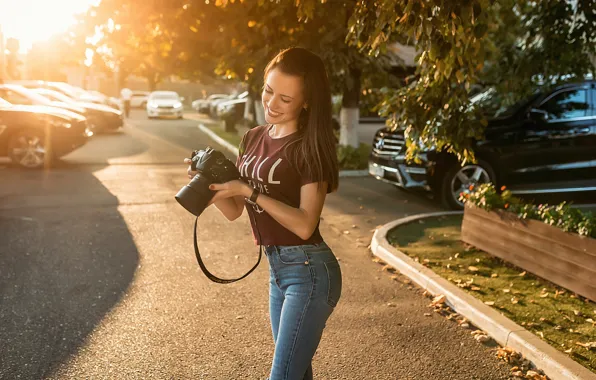 Model, brunette, camara, Георгий Дьяков