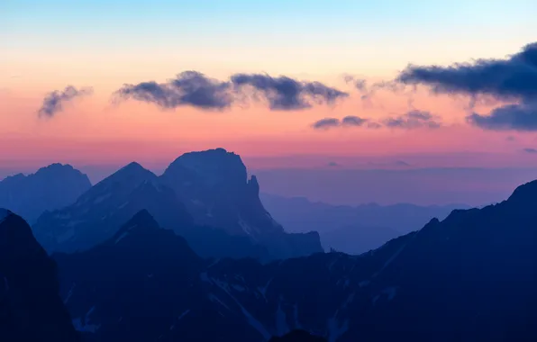 Природа, Красота, Nature, Clouds, Landscape, Sunset, Austria, Scenery