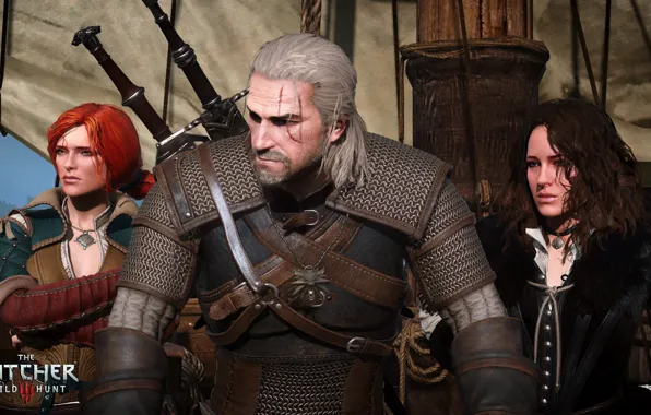 Картинка Triss Merigold, The Witcher 3: Wild Hunt, Geralt, Geralt of Rivia, Yennefer