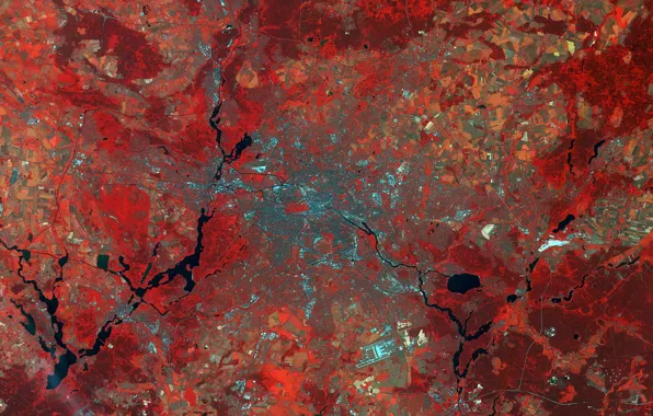 Картинка Germany, Berlin, Earth From Space, Sentinel-2A