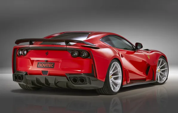 Ferrari, суперкар, вид сзади, Novitec, N-Largo, Superfast, 812, 2019