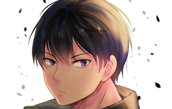 Взгляд, арт, парень, волейбол, kageyama