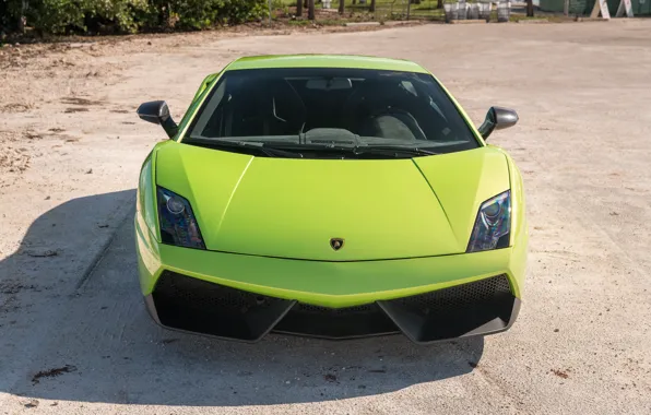 Lamborghini, Gallardo, front view, Lamborghini Gallardo LP 570-4 Superleggera