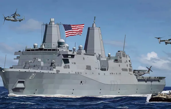 США, десантный корабль, US NAVY, USS New York LPD-21, Su Lei