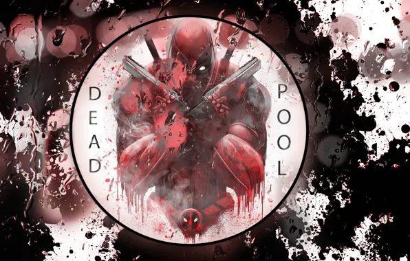 Красный, дождь, Deadpool, Marvel, дэдпул, Comics, Deadpool 2