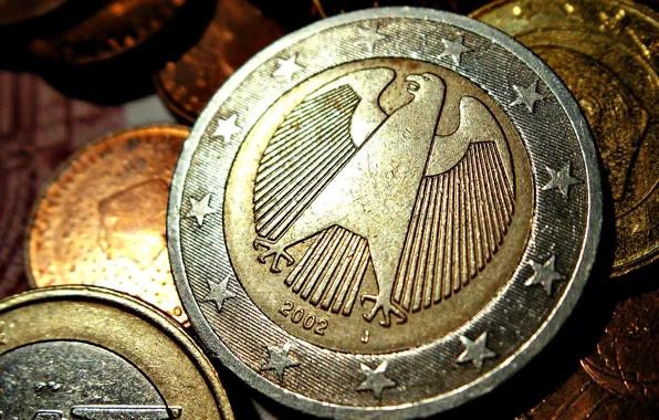 Картинка Монеты, Coins, German, евро, Euro