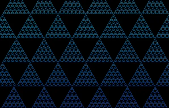 Картинка частицы, треугольники, иллюзия, трифорс