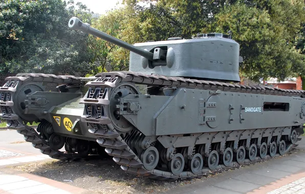 Танк, бронетехника, Churchill, пехотный, «Черчилль», Mk VI