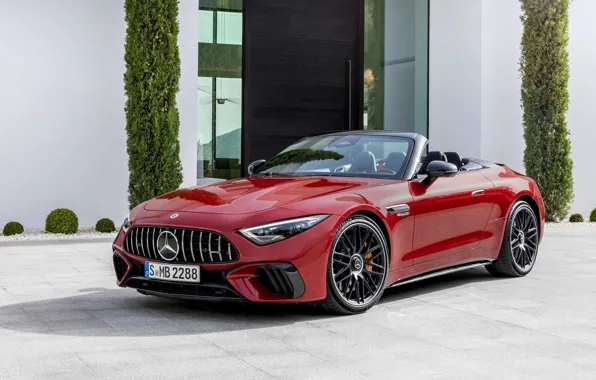 Картинка Mercedes, кабриолет, AMG, экстерьер, SL 63, 2022, Mercedes-AMG SL 63