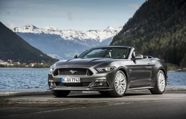 Картинка Mustang, Ford, мустанг, кабриолет, форд, Convertible, 2015, EU-spec