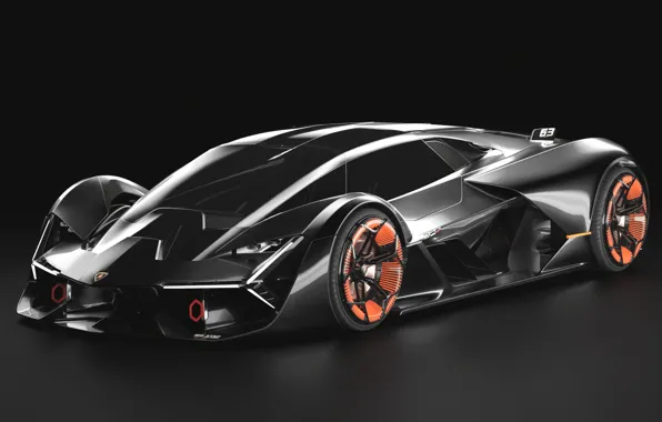 Темный фон, Lamborghini, Lamborghini Terzo Millennio, Terzo, Millennio