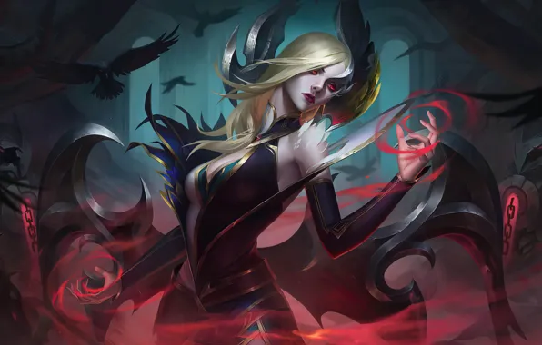 Games, Art, League of Legends, Skin, LoL, Fan Art, Morgana, Coven