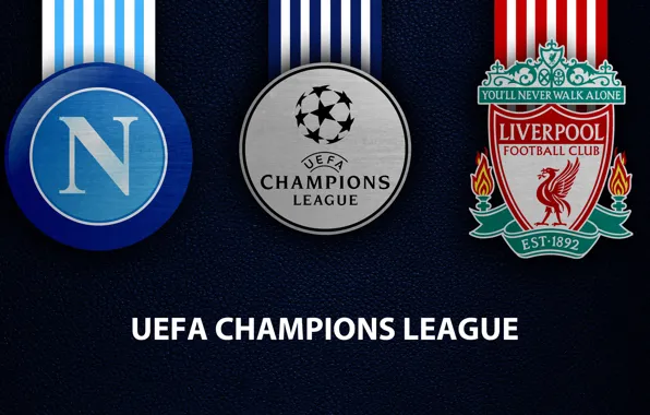 Wallpaper, sport, logo, football, Liverpool, Napoli, UEFA Champions League, Napoli vs Liverpool