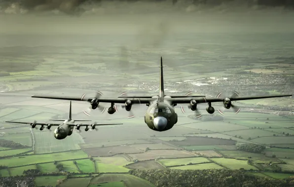Картинка самолёты, Hercules, военно-транспортные, C-130K