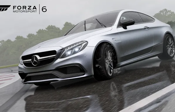 Картинка Mercedes, AMG, Forza Motosport 6, Car Pack, The Mobil 1, C 63S Coupe