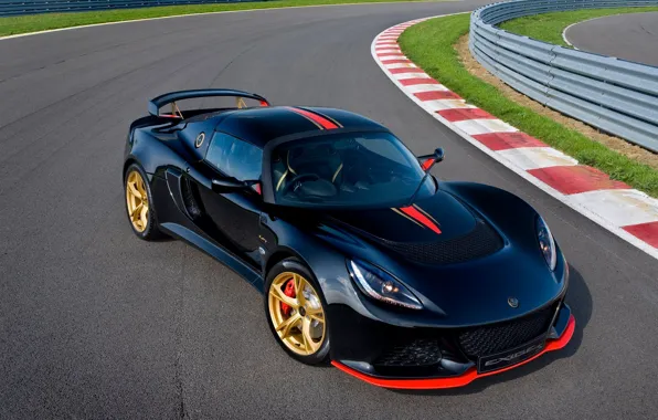 Черный, трасса, поворот, lotus, поребрик, exige, lf1