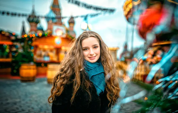 Картинка Москва, ёлка, Merry Christmas, Александра