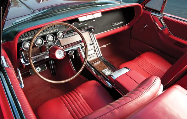Ford, Форд, 1965, ретро автомобили, Thunderbird, retro cars, Ford Thunderbird Convertible