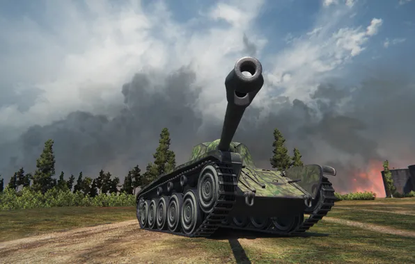 Картинка Танк, Средний танк, World of Tanks, AMX Chasseur de chars, CDC