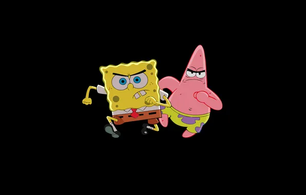 SpongeBob, Спанч Боб, Патрик, Patrick, Губка Боб квадратные штаны