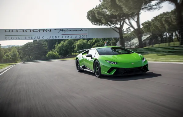 Lamborghini, speed, Huracan, Huracan Performante, Lamborghini Huracan Performante, grren