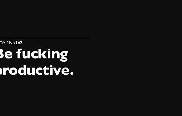 Белый, надпись, черный, Black, White, fucking, мотивация, productivity
