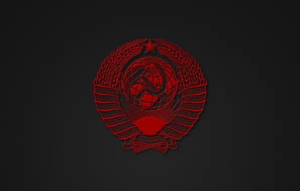 Картинка минимализм, СССР, герб