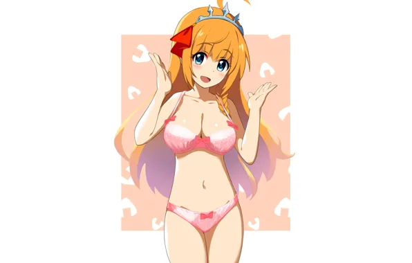 Girl, sexy, lingerie, pantsu, bra, cleavage, panties, long hair