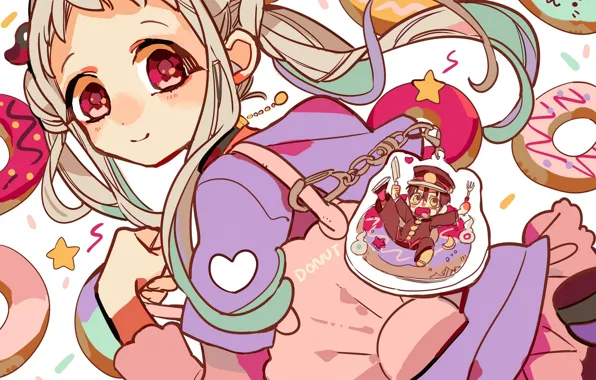 Девочка, сладости, брелок, Туалетный мальчик Ханако-кун, Jibaku Shounen Hanako-kun