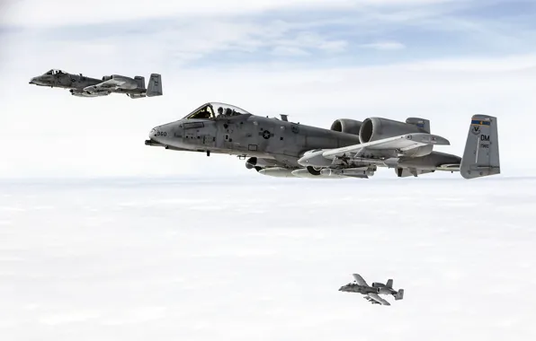 Картинка небо, полет, кабина, штурмовик, Thunderbolt II, «Тандерболт» II, A-10C