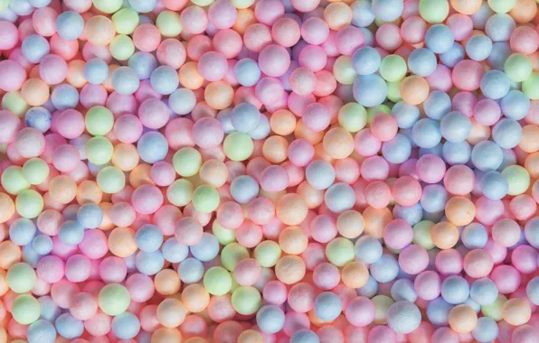 Картинка шарики, фон, colorful, конфеты, balls, pink, background, sweet
