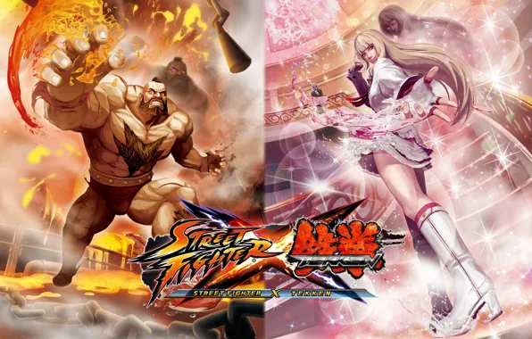 Street Fighter X Tekken, Tekken, Street Fighter, Zangief, Emilie &quot;Lili&quot; de Rochefort