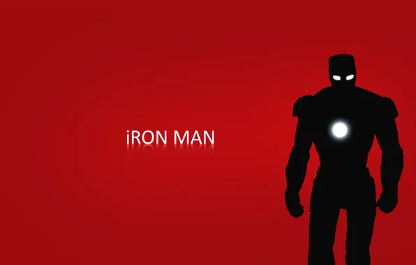 Красный, фон, железный человек, marvel, comics, iron man, тони старк, stark