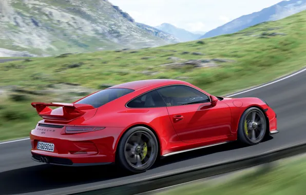Картинка car, красный, Porsche, wallpaper, порше, 911 GT3