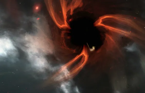 Space, game, Eve online, gravitational anomaly, rift of space
