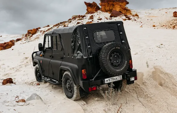 Картинка вид сзади, Уаз, Хантер, юбилейный выпуск, UAZ Hunter 50th Anniversary