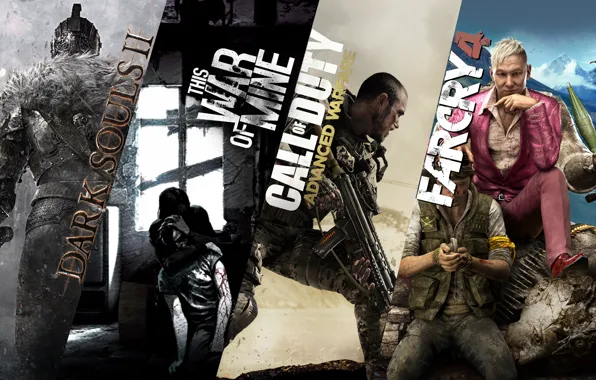 Call of Duty, Dragon Age, Far Cry 4, this war of mine