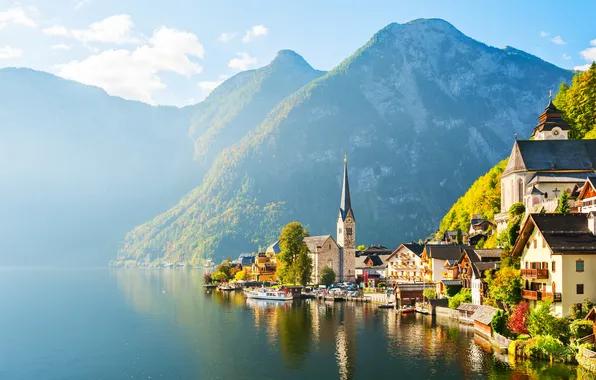Austria, background, autumn, architecture, alps, alpine, austrian