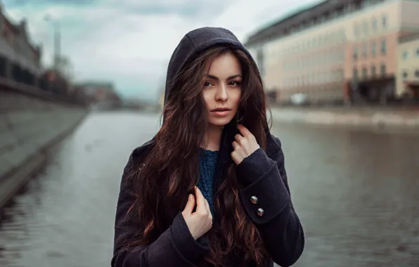Картинка осень, девушка, модель