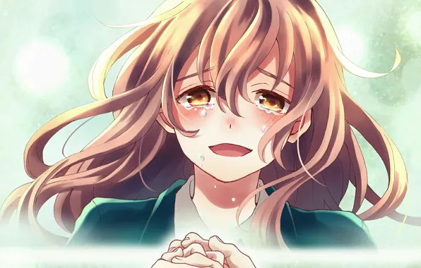Руки, девочка, слёзы, плачет, Форма голоса, Koe No Katachi
