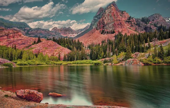 Nature, lake, mounatins