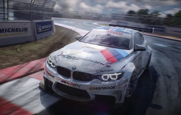 Авто, BMW, Спорт, Машина, Car, Гоночный трек, Автоспорт, Передок