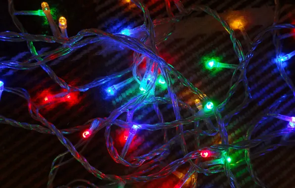 Огни, гирлянда, LED