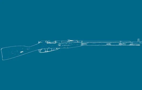 Картинка оружие, минимализм, винтовка, Мосина