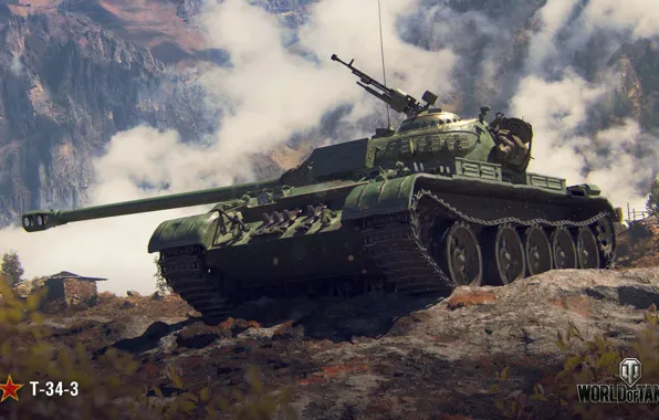 Картинка WoT, Мир танков, World of Tanks, Wargaming, T-34-3