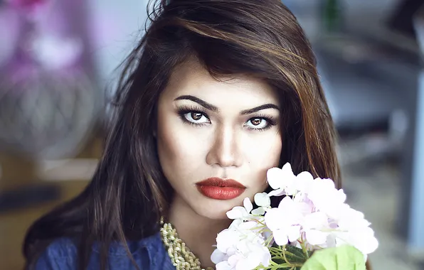 Взгляд, девушка, портрет