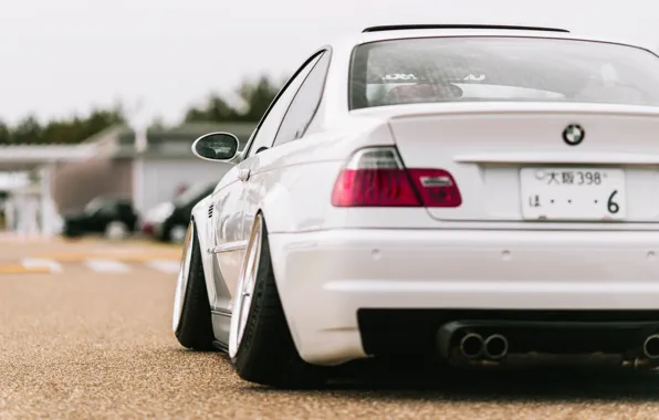 Авто, Белый, BMW, Колеса, Машина, БМВ, Автомобиль, E46