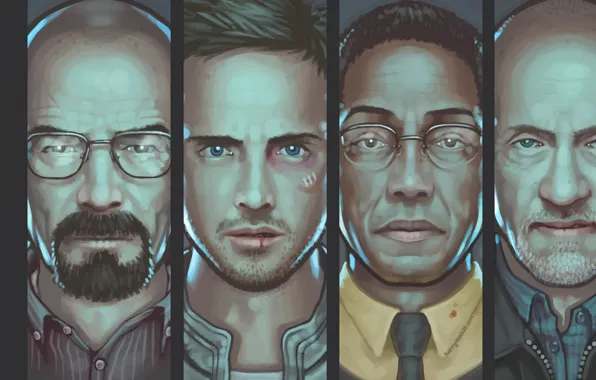 Обои сериал, art, breaking bad, во все тяжкие, Bryan Cranston, AMC ...