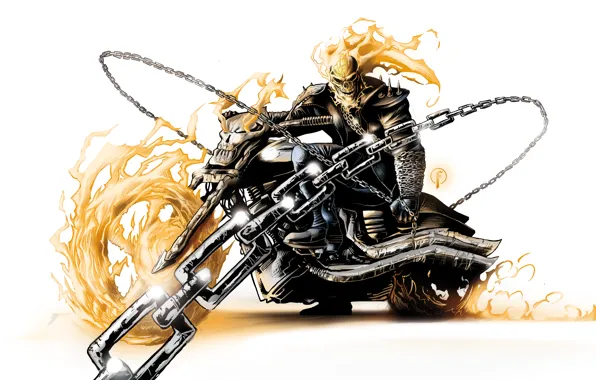 Картинка призрак, Ghost Rider, гонщик, Призрачный гонщик 2, Spirit of Vengeance